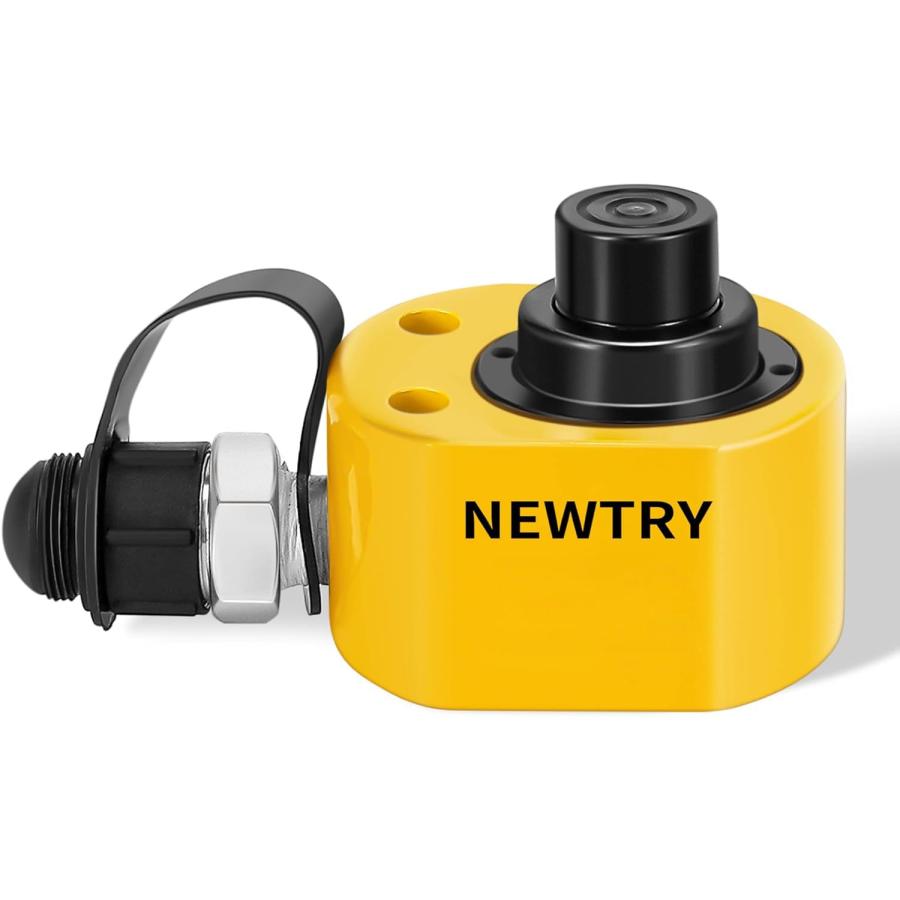 乐天商城 - NEWTRY 油圧ジャッキ 多段式 フラット ジャッキ ボトルジャッキ 10トン 総ストローク26mm 油圧 ラムシリンダー セパレート 軽量 コン