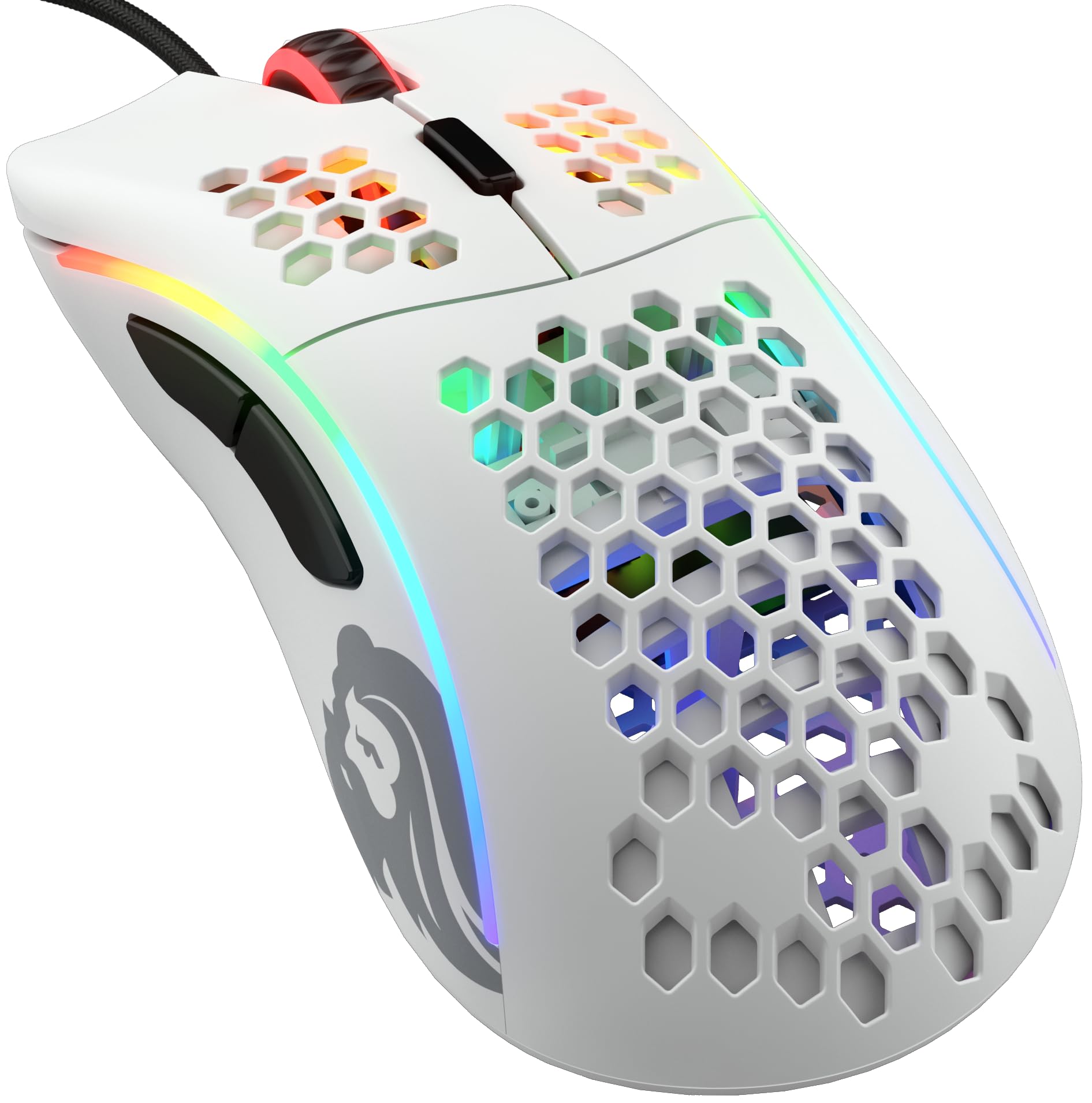 Glorious グロリアス モデルd マウス 有線 ゲーミング パソコン エルゴノミクス RGB 光る 6個プログラムボタンDPI 12 pc ゲーミンクマウス 国内正規品 (69g)