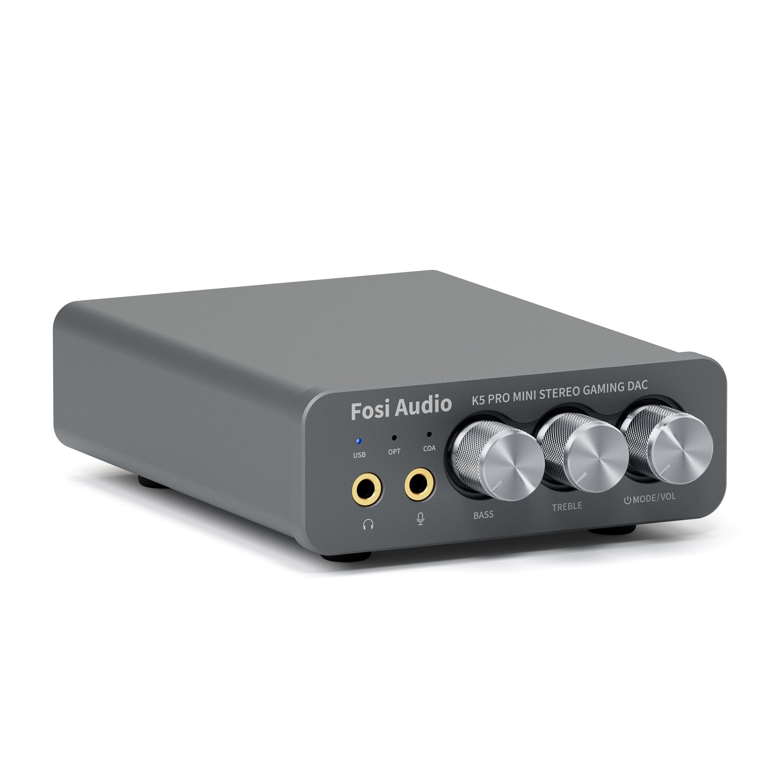 Fosi Audio K5 PRO DAC ヘッドフォンアンプ マイク入力可 ミニ 小型 HiFi ステレオ...