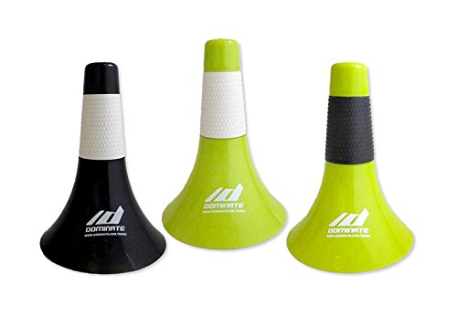 DOMINATE(ドミネイト) バスケットボールコーン (Rip Cone) リップコーン：2個入り 黒色＋白色グリップ 正規品 プロアスリート・オリンピック選手使用
