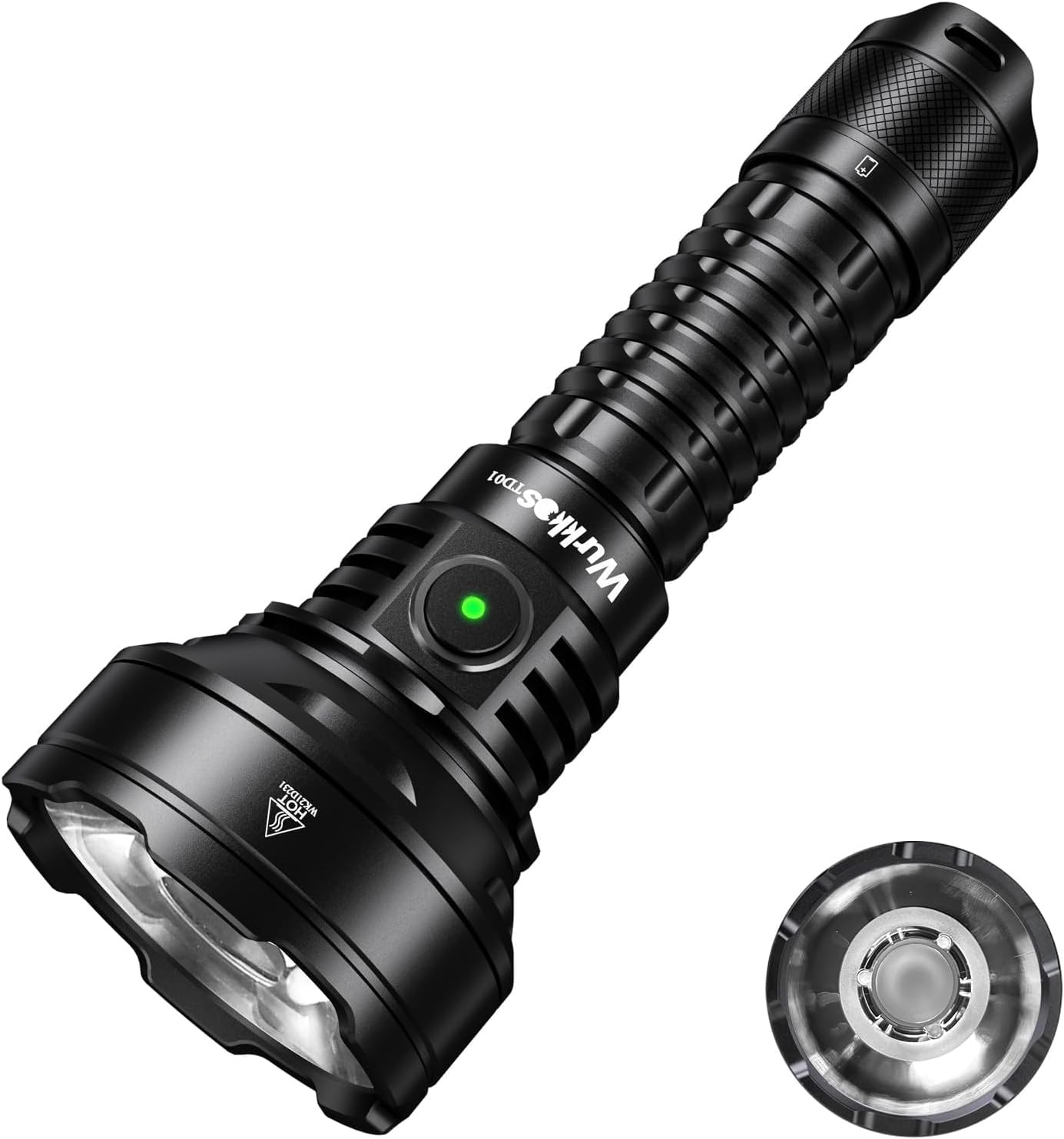 Wurkkos TD01懐中電灯 led 強力 1039M超強遠射 戦術懐中電灯 2000ルーメン超高輝度 IPX8防水 USB-C充電式 5つモード 護身用 登山 防災 ハイキング