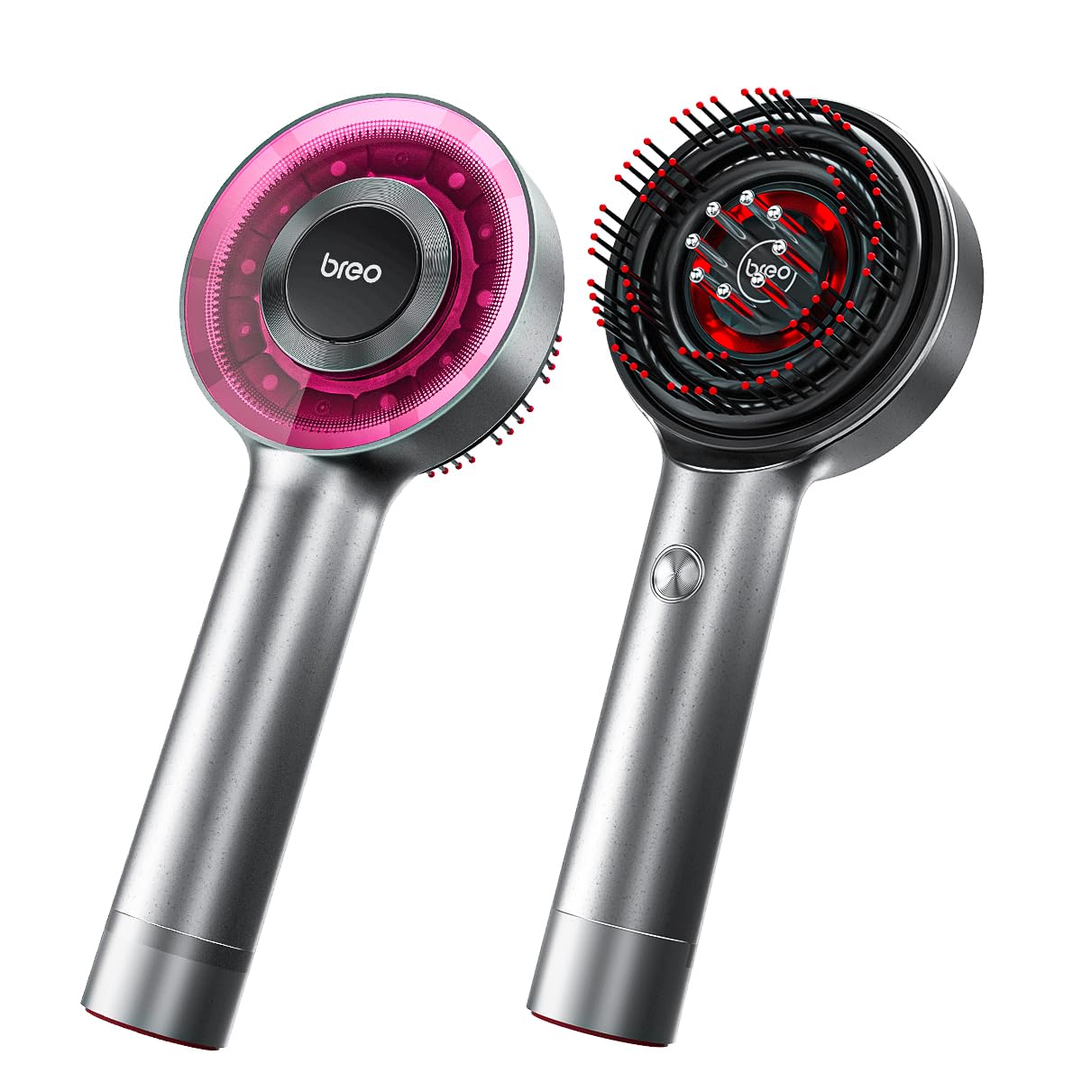 breo 電動頭皮ブラシ ヘッドスパ 頭皮ケア ヘアケア スカルプ 美容液使用可能 軽い 赤色LED 防水仕様 乾湿両用 Type-c充電式 大容量バッテリー内蔵 コードレス 収納袋付き 持ち運びやすい 3in1電 chance-k-10063405 KNK chance パッケージ画像