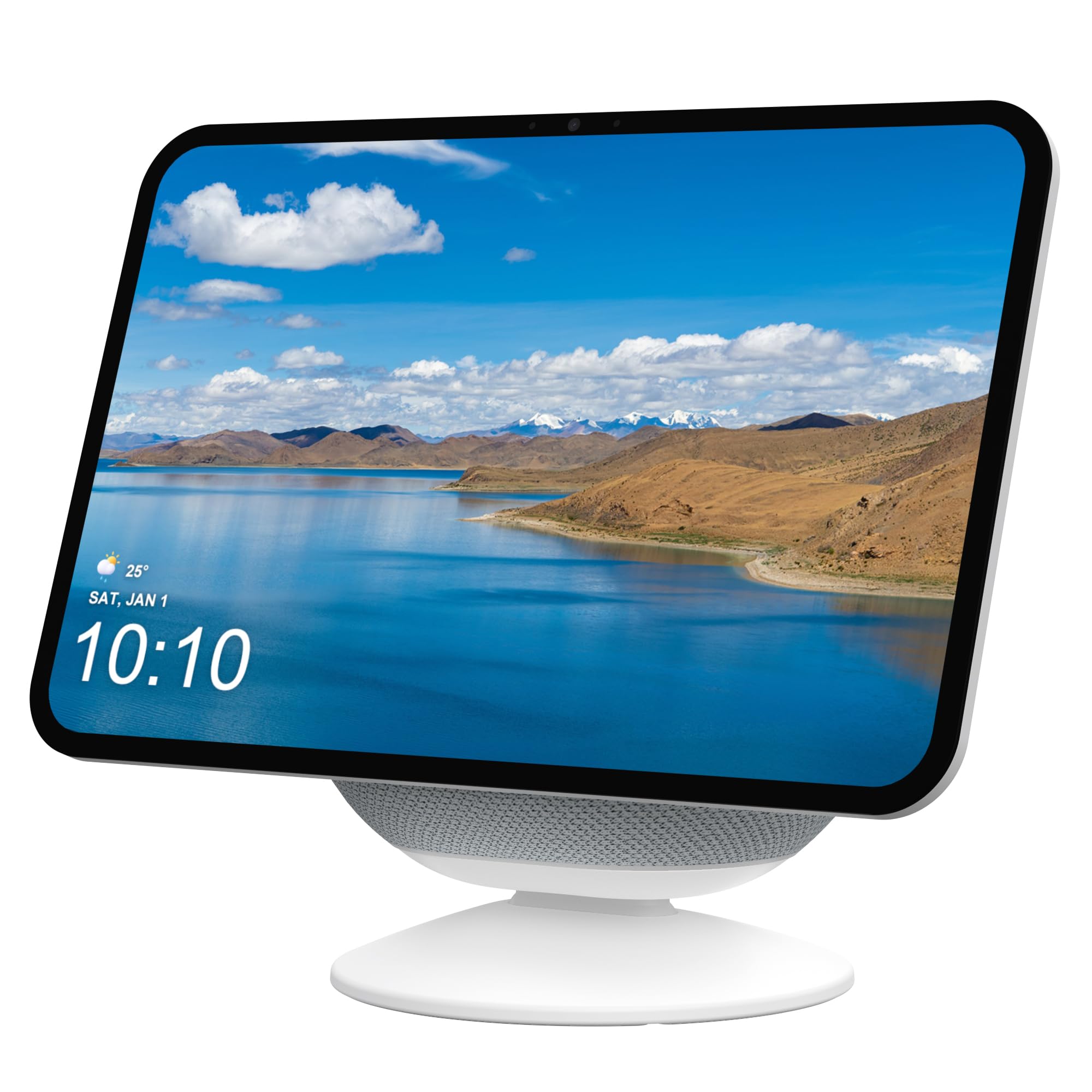 PlusAcc Show 8 & 11 (2025年発売)用卓上スタンド - ショー 8卓上ホルダーアクセサリー iPhone 14/13/12 モデルに対応角度調整ショー 11スタンド 滑り止めベース 安定性が高い 簡単取り付け 空間節約 (ホワイト)