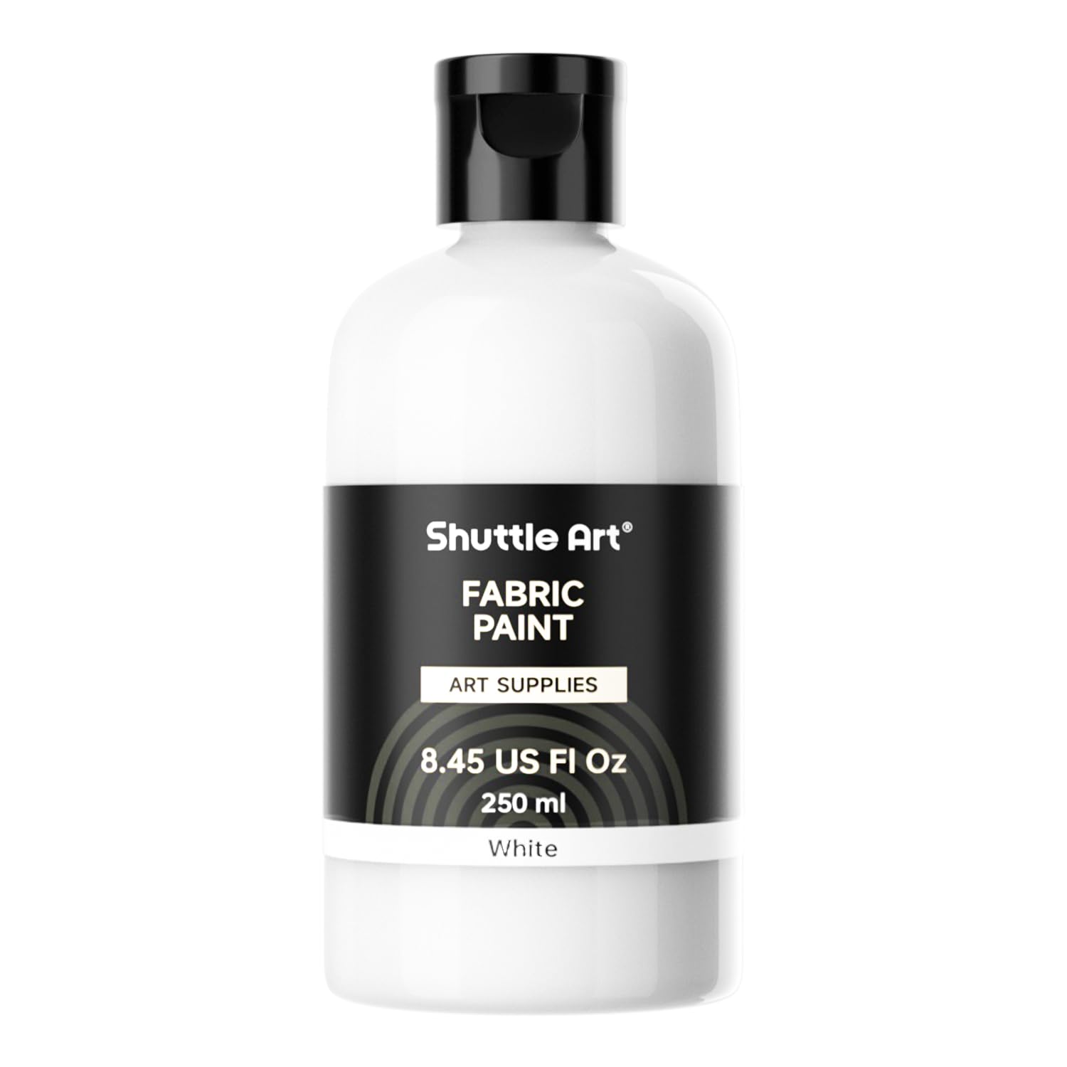Shuttle Art 布用絵の具 白 250ml 布描き絵の具 ウォッシャブル 洗っても落ちない ...
