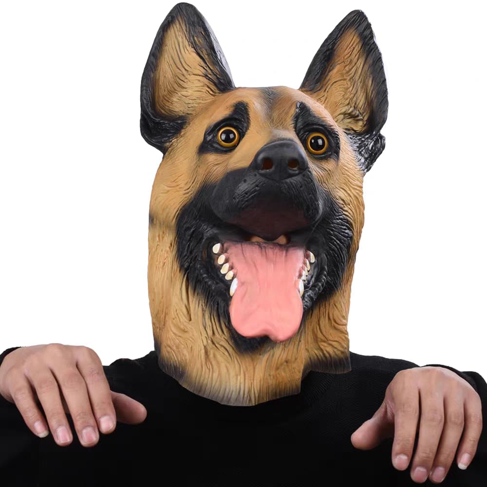 Rakuten - [ACBAGI] 動物マスク コスプレ パーティーマ スク 変装マスク かぶりもの お面 変装イベン お祭り 宴会 学園祭 コスプレ小物 (犬)