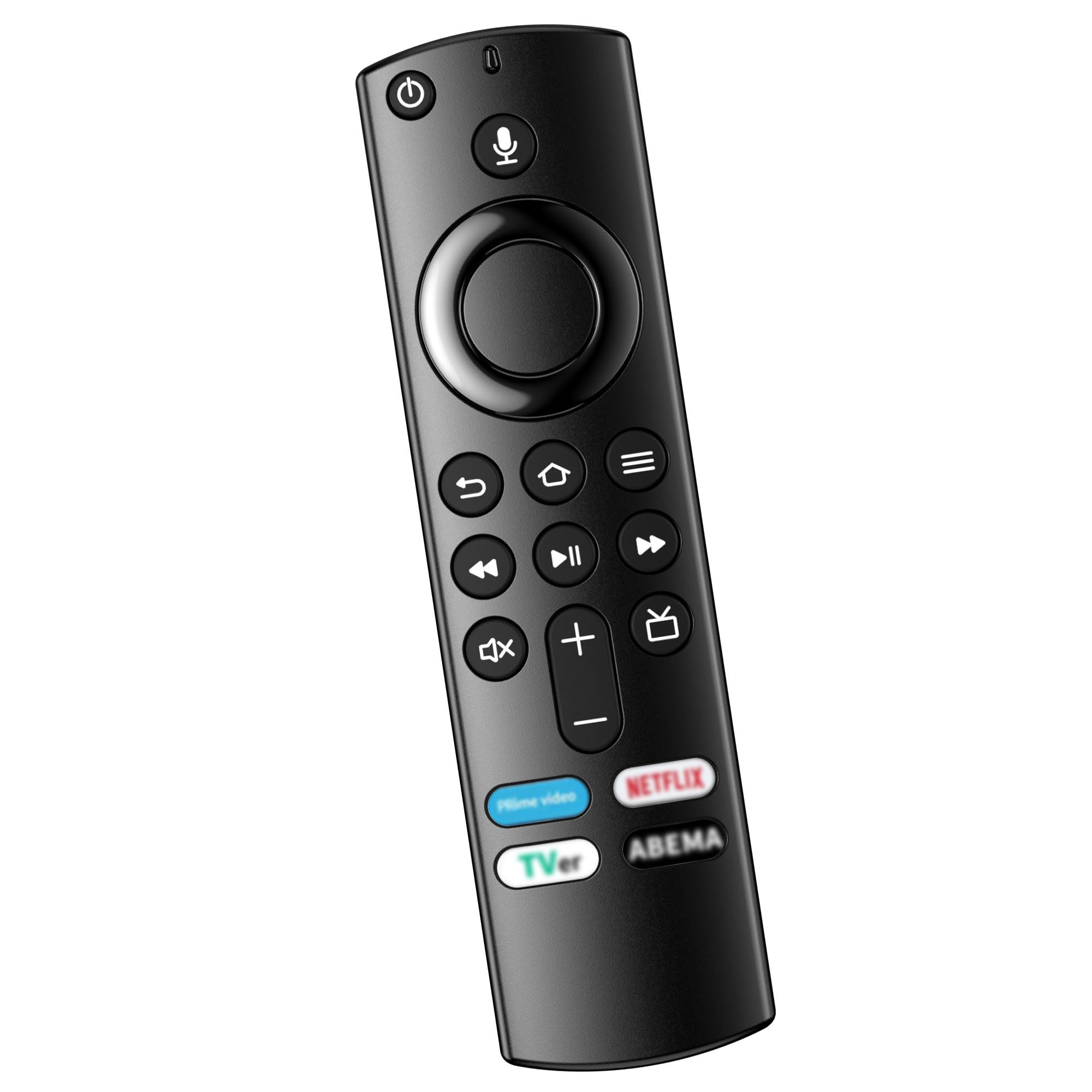 PlusAcc 音声認識リモコン スティック Stick交換用リモコン INSIGNIA・TCL TV対応テレビリモコン プリセットAPPボタン付き 長距離操作 交換用音声認識テレビリモコン (L5B83G) (電池別売)