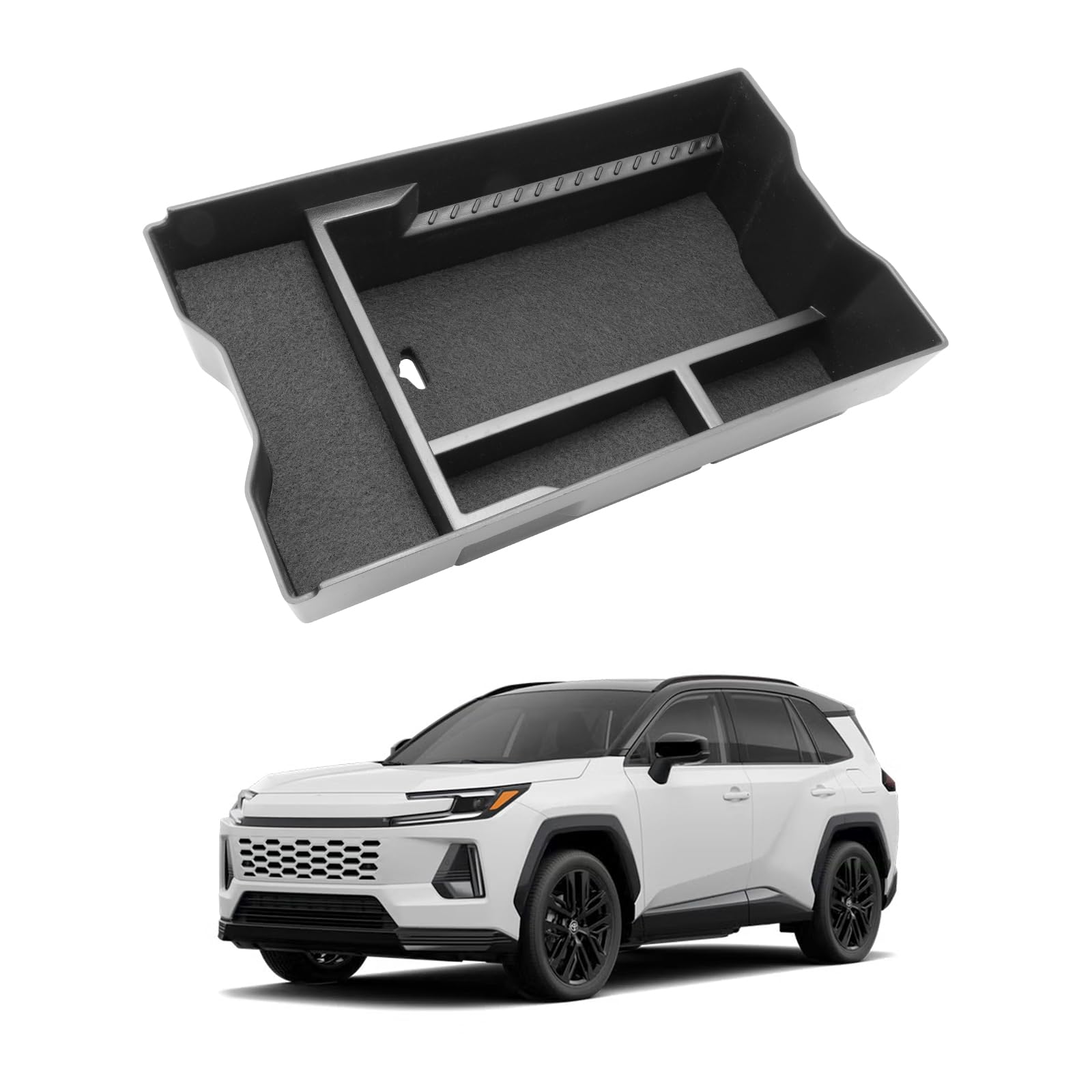SHAOHAO 2025.12発売 トヨタ rav4 60系 コンソールボックス 専用 RAV4 6代目 コンソルトレイ 収納ボックス 小物入れ 車内収納 キズ防止 滑り止め 簡単取り外 ガタガタ音なし RAV460系アクセサリーカー
