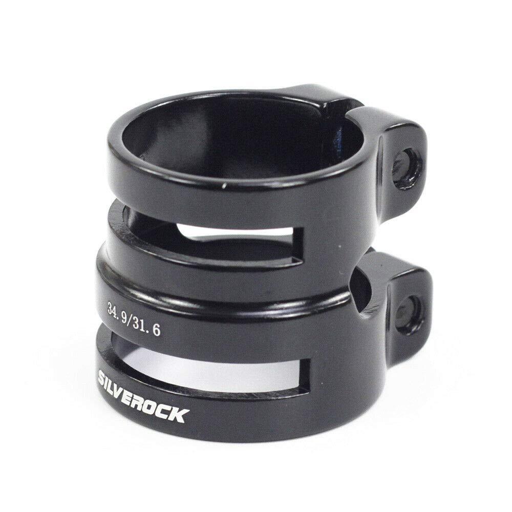 Silverock シートポスト クランプ シートクランプ デュアルサイズ black 27.2/31.8mm