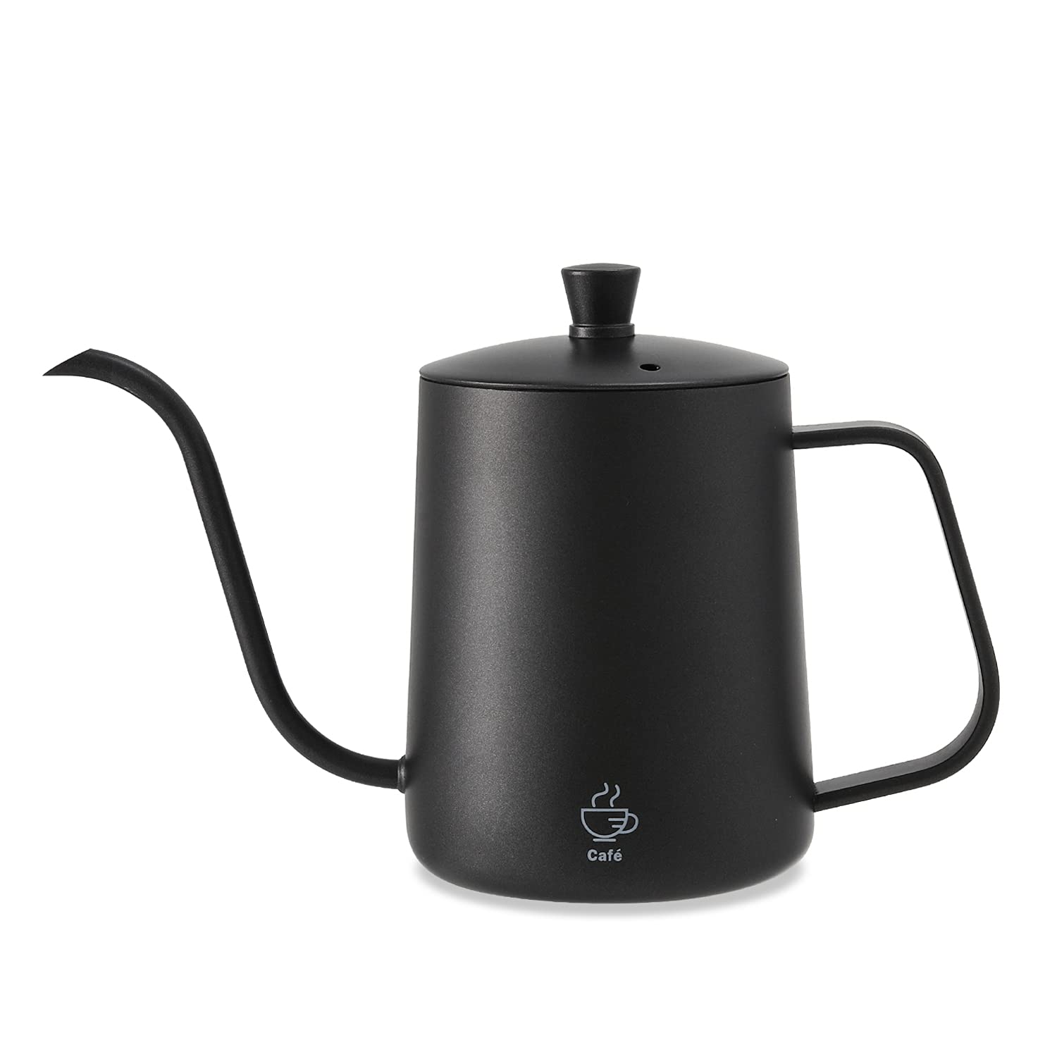 VKCHEF コーヒーポット コーヒー ドリップ ポット ドリップケトル コーヒー ケトル ドリップポット 細口 ミニ 600ml ステンレス製 キャンプ ケトルブラック エスプレッソポット お茶 珈琲 やか