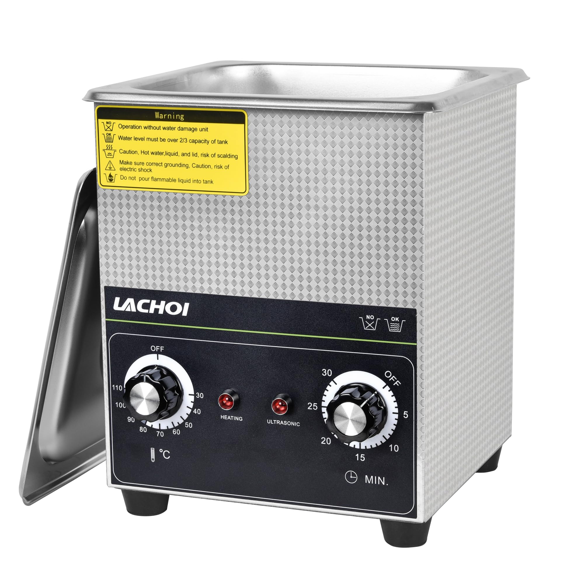LACHOI 超音波洗浄機 業務用 2L 小型 40KHz PSE認証取得 超音波洗浄器 超音波クリ...