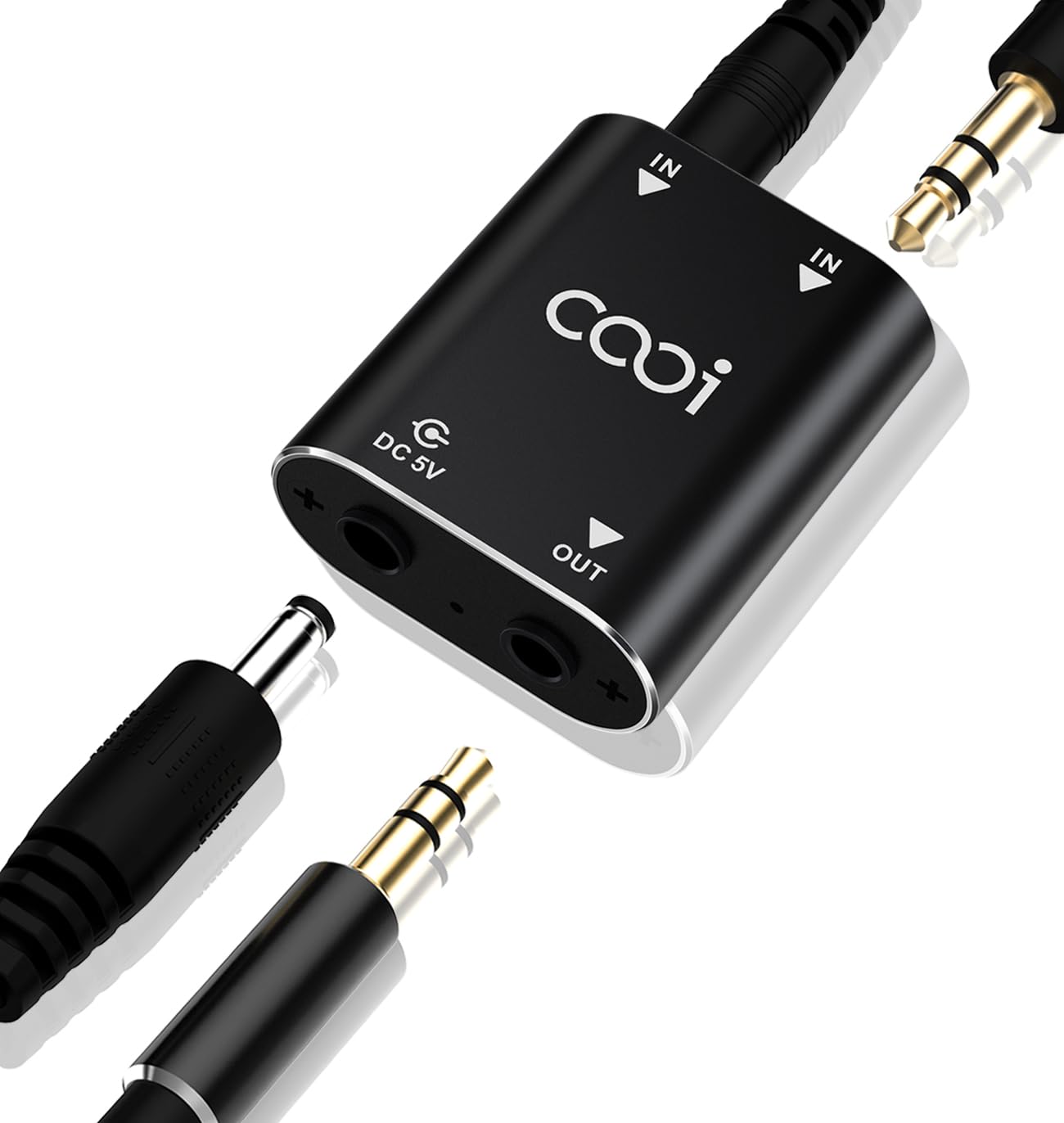 Address Books, Phone Books - Cooidea 2チャンネルステレオオーディオミキサー - 金属製シェル、AUXインターフェース対応 2イン1アウト ミニステレオサウンドミキサー 1メートルのオーディオケーブル付き - PC、電話、ラッ