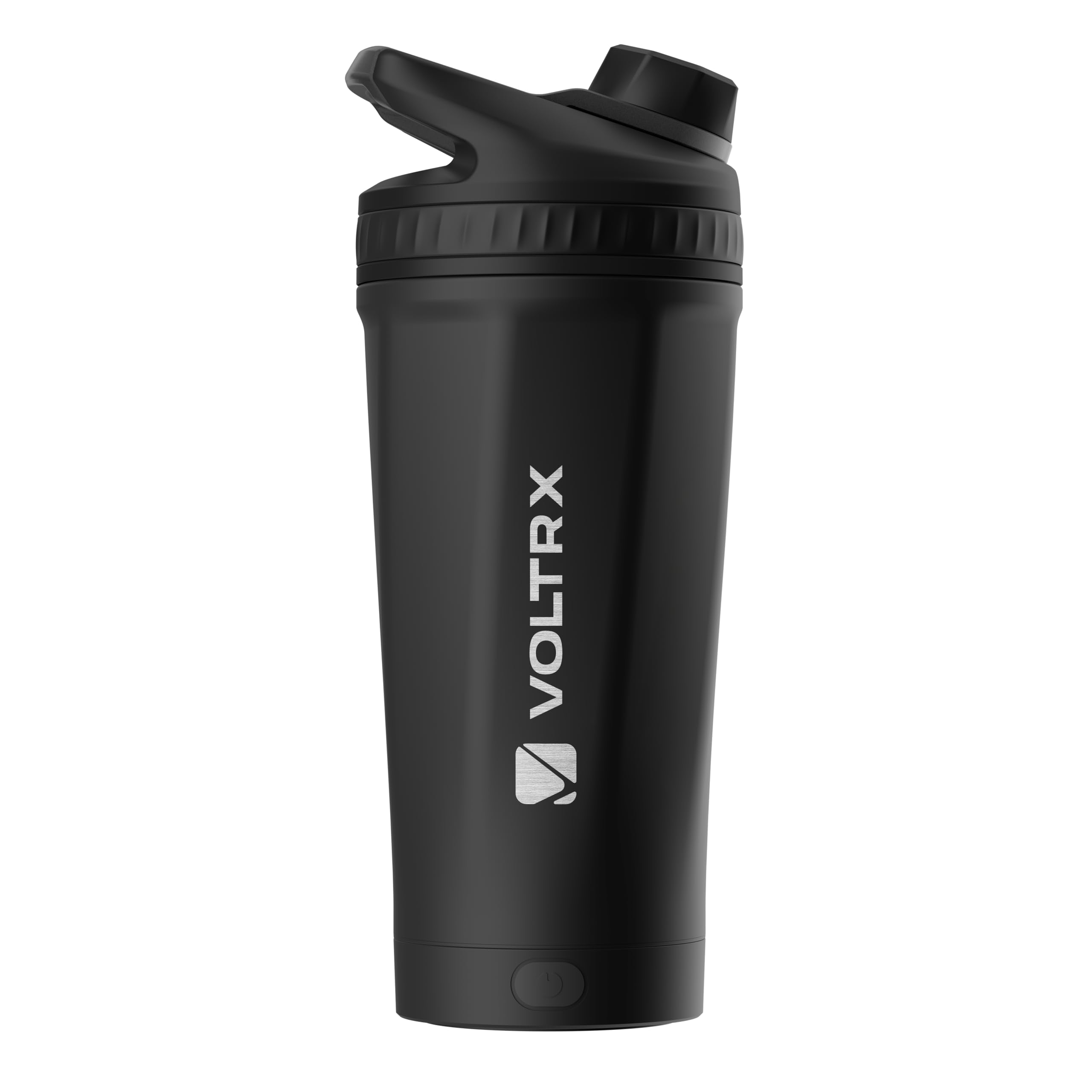 VOLTRX ChillMix シェーカーボトル 断熱ステンレススチール - USB C 充電式 電気プロテインシェイクミキサー シェイクカップ プロテインシェイクや食事の交換用シェーカーカップ クロムスチール