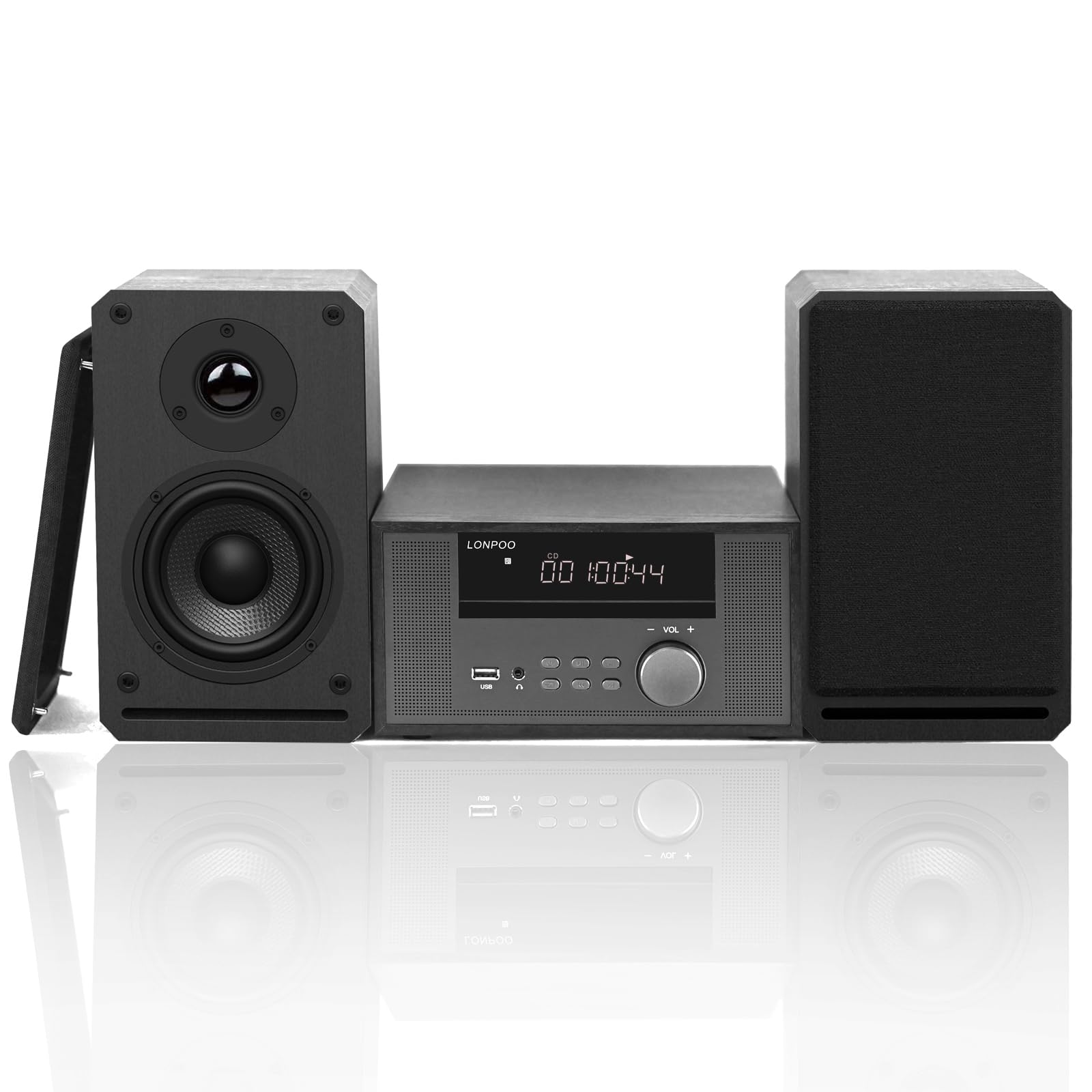 LONPOO CDプレーヤー 40W コンパクトコンポーネントシステム 楽天市場】LONPOO コンパクトコンポーネントシステム CDプレーヤーの通販