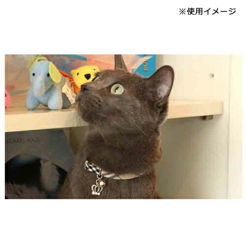 猫 首輪 クラウンチェック S ベージュ アモ...の紹介画像2