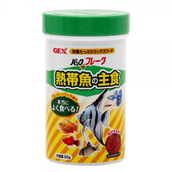 GEX パックDEフレーク 熱帯魚の主食 52g