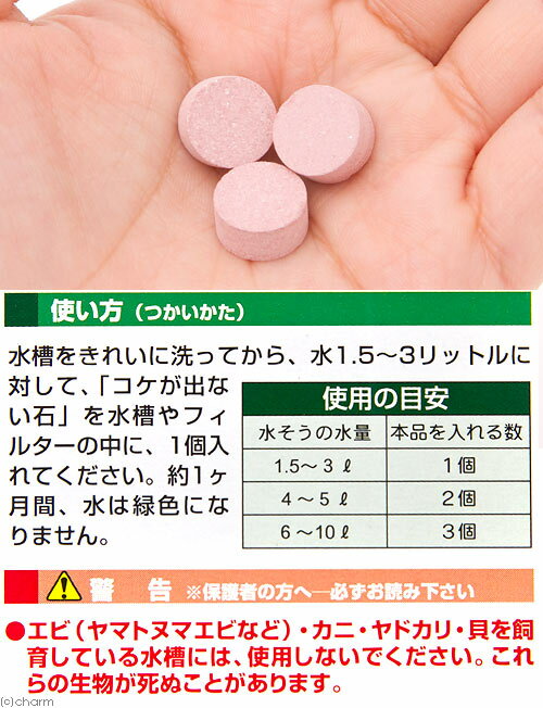 日本動物薬品 ニチドウ コケが出ない石 ミニ水槽用 淡水用 3個入り | RIUM
