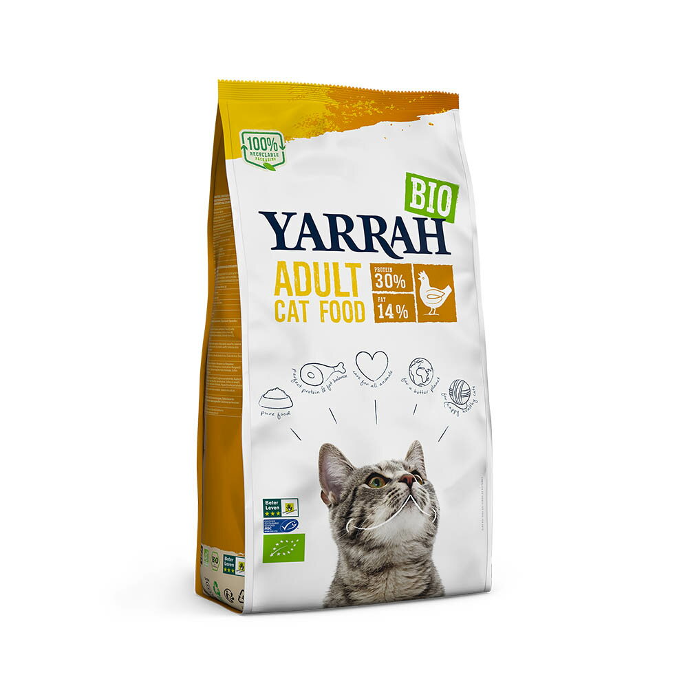 キャットフード　YARRAH　ヤラー　オーガニックキャットフード　チキン　800g　正規品　YARRAH　ヤラー【HLS_DU】　関東当日便