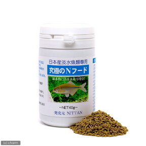 NITTAN　太りにくいタナゴも太る！　日本産淡水魚類専用　究極のNフード　40g　熱帯魚　メダカにも【HLS_DU】　関東当日便