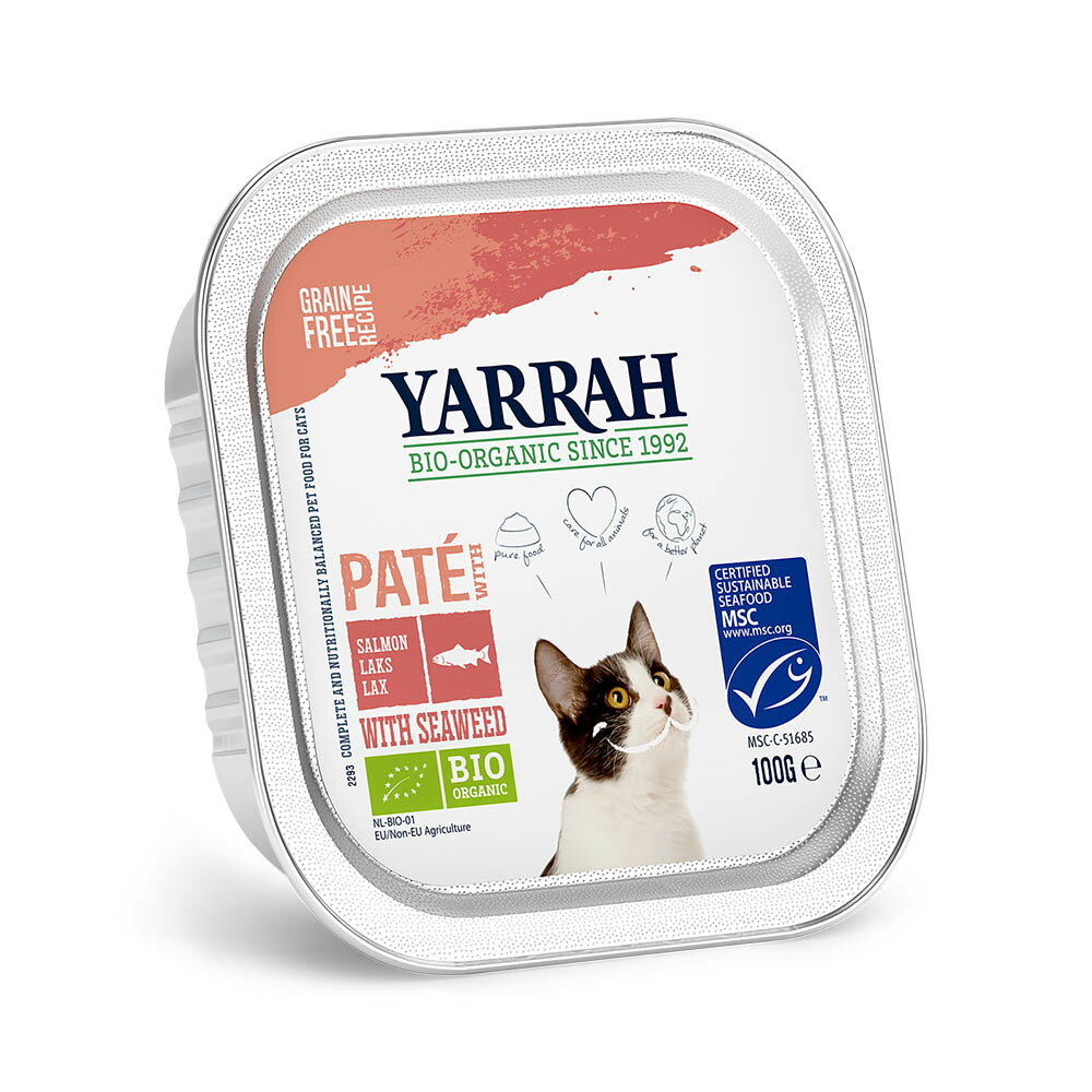 YARRAH　ヤラー　サーモンと海藻のキャットパテ　100g　正規品　キャットフード　関東当日便