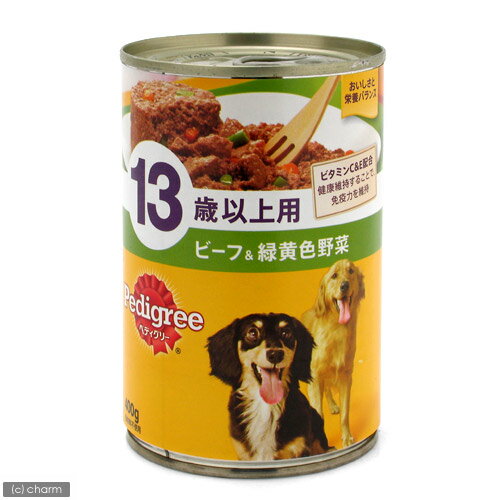 樂天商城 - ペディグリー　13歳ビーフ＆緑黄色野菜　400g　ドッグフード　ぺティグリー　超高齢犬用　関東当日便