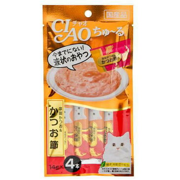 いなば　CIAO（チャオ）　ちゅ〜る　宗田かつお＆かつお節　14g×4本　猫　おやつ　CIAO　チャオ ちゅーる　関東当日便