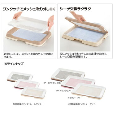 リッチェル お掃除簡単ステップトレー レギュラー アイボリー 関東当日便