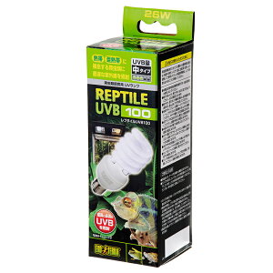 交換球 GEX エキゾテラ レプタイルUVB 100 26W 爬虫類 ライト 紫外線灯 UV灯 関東当日便