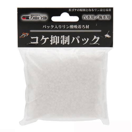 メーカー：カミハタ品番：519028小型水槽の茶コケの抑制に！カミハタ　コケ抑制パック　コケ取り　パック対応水槽海水・汽水用特長●コケを発生させる原因となるリン酸を吸着させる活性アルミナが入ったコケ抑制パックです。●主に茶ゴケの抑制に効力を発揮しますが、他のコケにも効力を発揮します。●小型水槽のコケ抑制にお勧めです。使い方も簡単でお手軽に使用することができます。適応水量18Lの水槽に1袋お使いください。※交換の目安は2ヶ月です。サイズ（約）幅7．5×奥行き1．7×高さ6．5cm内容量80g（40g×2パック）材質活性アルミナ使用方法流れのある場所にパックを設置します。（上部ろ過槽、外掛け式フィルター、外部式フィルターなどのスペースを利用すると便利です） ※ろ過槽などを利用する場合は、循環の流れを妨げない場所に設置してください。※パックのまま使用してください。パックを開けると、中身の粒が飛散しますのでご注意ください。ご注意※本製品を淡水で使用しないでください。pH値を急上昇させる恐れがあります。※本製品は観賞魚用品です。他の用途には使用しないでください。※ご使用前に、付属の取扱説明書を良くお読みください。カミハタ　海道河童　専用ストレーナースポンジ　（小・大共通）交換用　カミハタ　海道河童　専用交換ろ過カートリッジ　大×5袋交換用　カミハタ　海道河童　専用交換ろ過カートリッジ　大×3袋交換用　カミハタ　海道河童　プロテインスキマー　専用ウッドストーン　大　（エアーリフト式）珪藻類除去抑制剤　茶ゴケキラー　海水・淡水両用　100mL交換用　カミハタ　海道河童　プロテインスキマー　専用ウッドストーン　小　（エアーリフト式）　×3個 … アクアリウム用品　kjKPkin　tmKPkin　アクア用品　メンテナンス用品　コケ抑制　金魚・メダカ・錦鯉・日淡　掃除／スポンジ・バケツ　コケ落とし　NKB　20140207　カミハタ　コケ抑制パック　コケ取り　パック　添加剤／肥料　海水用　吸着・コケ抑制剤　海水魚・サンゴ・クリーナー　コケ・海藻の掃除　_aqua　4971664190283　PxOFV6s_mrit　xF6s_kx6j1　opa2_delete　神畑　KAMIHATA　神畑養魚　カミハタ養魚　苔対策　こけ対策　y14m02　pickup01aqua■この商品をお買い上げのお客様は、下記商品もお買い上げです。※この商品には付属しません。■カミハタ　海道河童　専用ストレーナースポンジ　（小・大共通）交換用　カミハタ　海道河童　専用交換ろ過カートリッジ　大×5袋交換用　カミハタ　海道河童　専用交換ろ過カートリッジ　大×3袋交換用　カミハタ　海道河童　プロテインスキマー　専用ウッドストーン　大　（エアーリフト式）珪藻類除去抑制剤　茶ゴケキラー　海水・淡水両用　100mL交換用　カミハタ　海道河童　プロテインスキマー　専用ウッドストーン　小　（エアーリフト式）　×3個