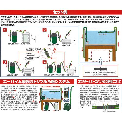 エーハイム　サブフィルター　2217　＋　バクテリアリング　プラスワン　Sサイズ　6L　メーカー保証期間1年　沖縄別途送料　関東当日便