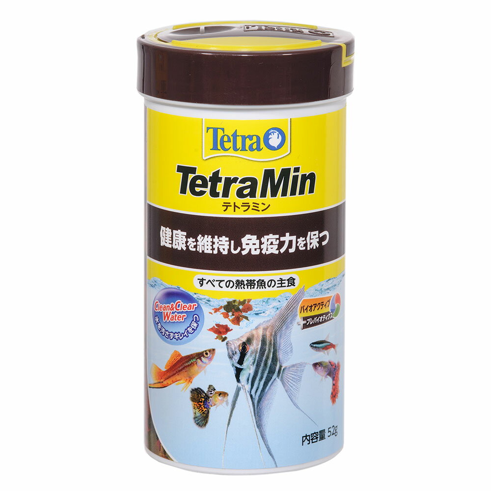 テトラミン　NEW　52g　善玉菌を増やし水キレイ　消化抜群のフレークフード　熱帯魚　餌　関東当日便