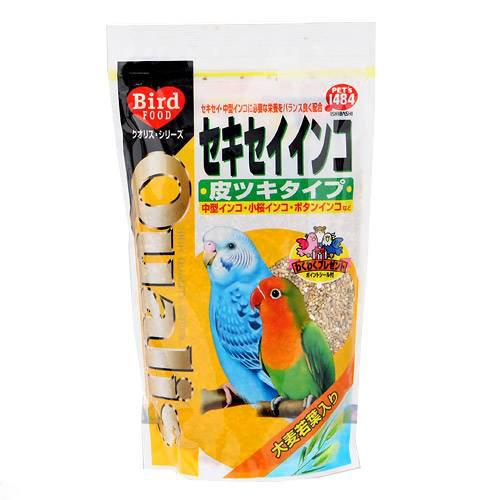 クオリス セキセイインコ（皮ツキタイプ） 550g×4袋 鳥 フード 餌 えさ 種 穀類