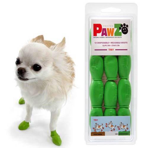 犬 靴 Pawz ラバードッグブーツ Tiny ライトグリーン 犬用