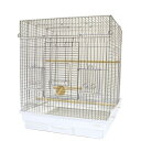 □HOEI　465オカメステンレス　ホワイト　（46．5×46．5×58cm）　中型インコ　オカメインコ　沖縄別途送料【HLS_DU】　関東当日便