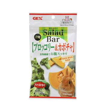 GEX　サラダバー　ブロッコリー＆カボチャ　8g　小動物　おやつ　ジェックス　関東当日便