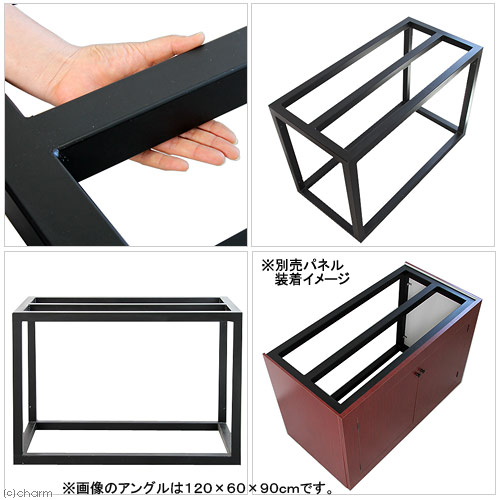 □メーカー直送（受注生産）ハイブリッドキャビ　鉄製アングル（寸法指定可120×45×90cmまで）（50角／T2．3）同梱不可