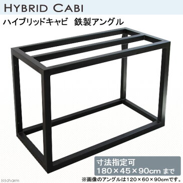 □メーカー直送　ハイブリッドキャビ　鉄製アングル（180×45×90cm）（50角／T2．3）同梱不可・別途送料