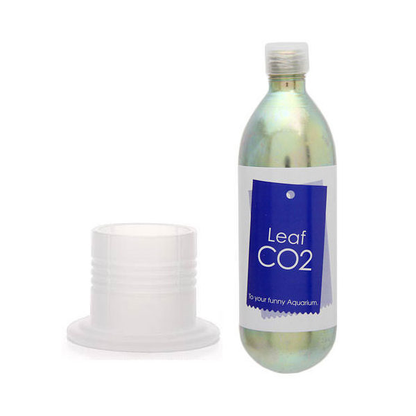 Leaf CO2 ボンベ 74g 1本＋ボンベスタンド ナチュラル付き CO2 ボンベ スタンド