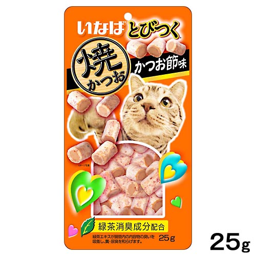 いなば　とびつく焼かつお　かつお節味　25g　キャットフード　関東当日便