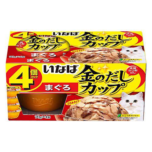 いなば　金のだし　カップ　4個パック　まぐろ　70g×4個　関東当日便のサムネイル