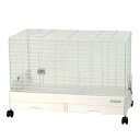 【10/5限定】当選確率2分の1!1等最大100% うさぎケージ 三晃商会 イージーホームエボ80WH WS(81×50.5×55cm) ワイヤーメッシュスノコ仕様 うさぎ ケージ