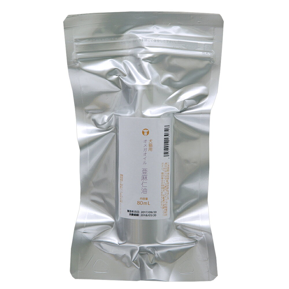 犬　猫　サプリ　亜麻仁油　オメガオイル　80mL　犬猫用　アマニ油　手作りごはん　無添加　無着色　PackunxCOCOA　関東当日便 chanet-10531800 charm 楽天市場店 サンプル画像3
