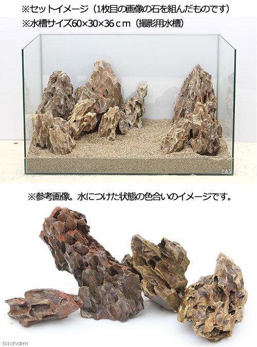 形状お任せ　陽火石　サイズミックス　10kg　60cm水槽向け　アクアリウム　レイアウト素材【HLS_DU】　関東当日便 3