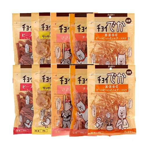 楽天charm 楽天市場店わんわん　チョイでか　人気商品　盛りだくさんセット　5種×2袋　計10袋【HLS_DU】　関東当日便