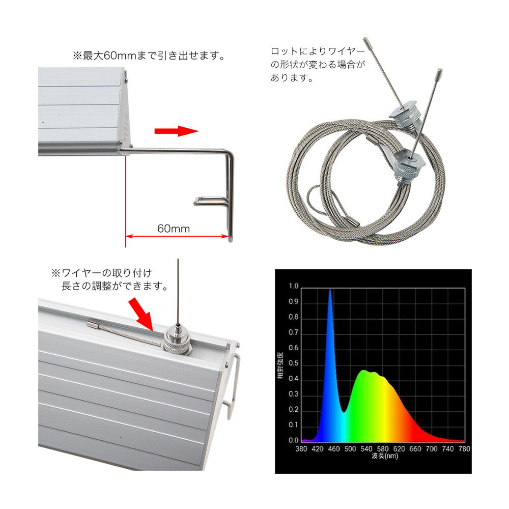 アクロ　TRIANGLE　LED　BRIGHT　450　2800lm　Aqullo　Series　45cm水槽用照明　沖縄別途送料　関東当日便