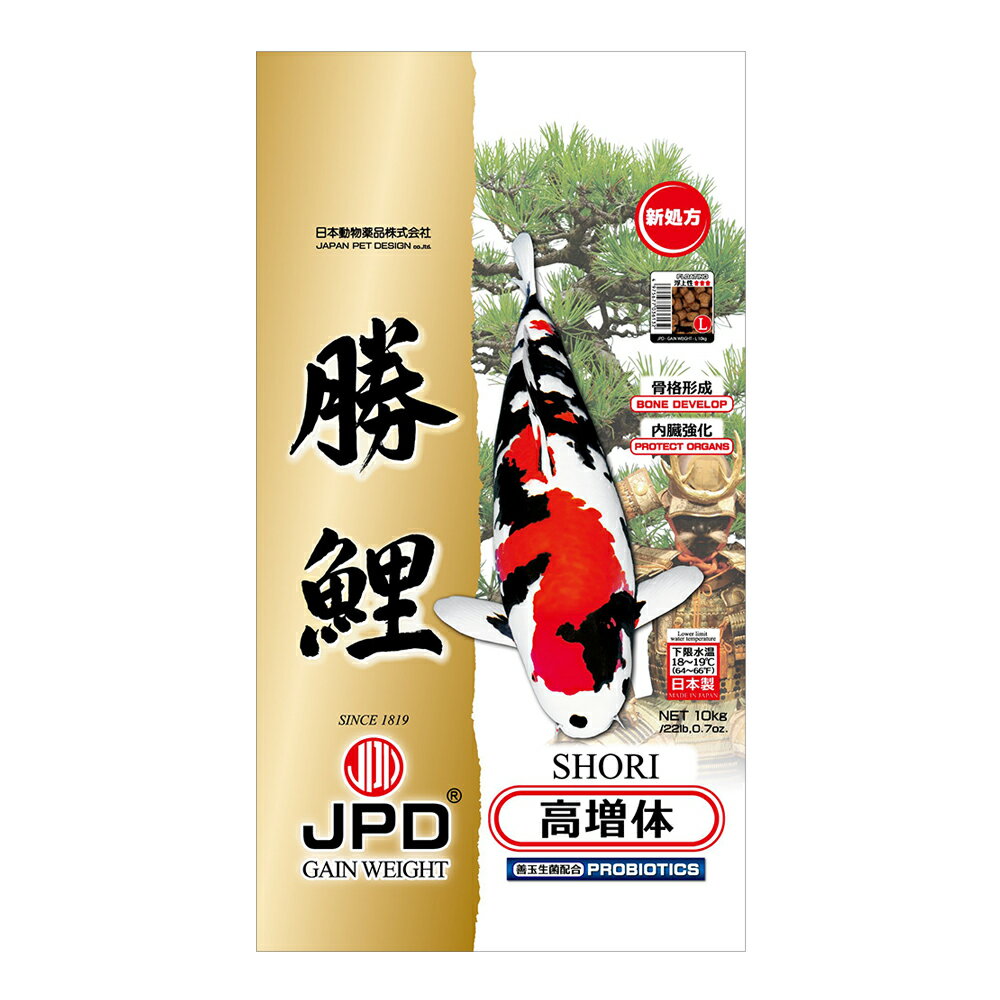 日本動物薬品　ニチドウ　勝鯉　浮上性　L　10kg　関東当日便