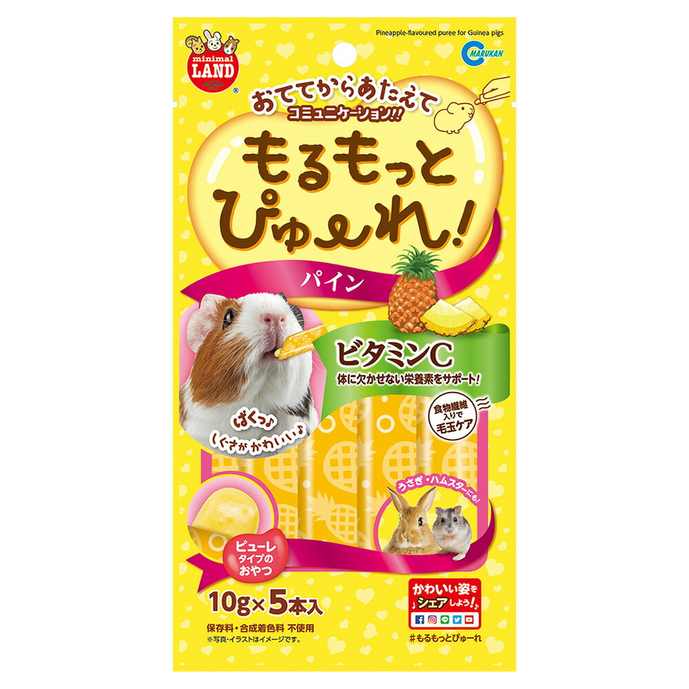 マルカン もるもっとぴゅーれ パイン 50g 10g 5本 小動物 おやつ ビタミンC【HLS_DU】 関東当日便