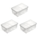 アウトレット品 爬虫類ケージ ブリードボックス Sサイズ ホワイト 19×12.5×7.5cm×3個 訳あり 関東当日便
