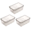 アウトレット品 爬虫類ケージ ブリードボックス Sサイズ ブラック 19×12.5×7.5cm×3個 訳あり 関東当日便