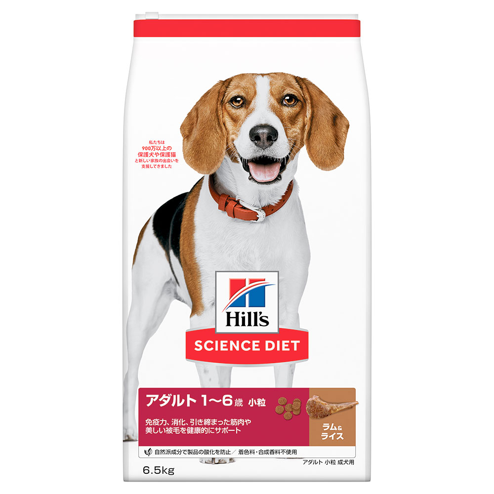 【送料無料】ドッグフード サイエンスダイエット アダルト 1歳～6歳 ラム＆ライス 小粒 成犬用 6．5kg ヒルズ 犬【HLS_DU】 関東当日便