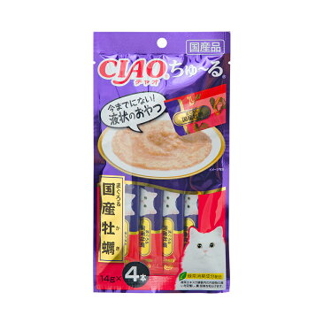 いなば CIAO チャオ ちゅーる まぐろ&国産牡蠣 14g×4本 関東当日便